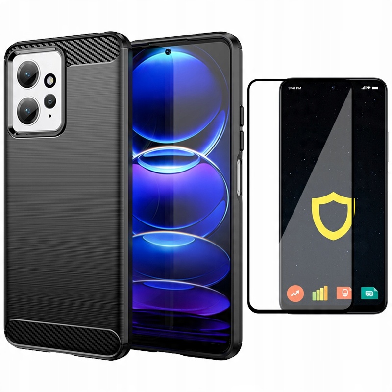

Etui Carbon Case Do Redmi Note 12 4G Szkło