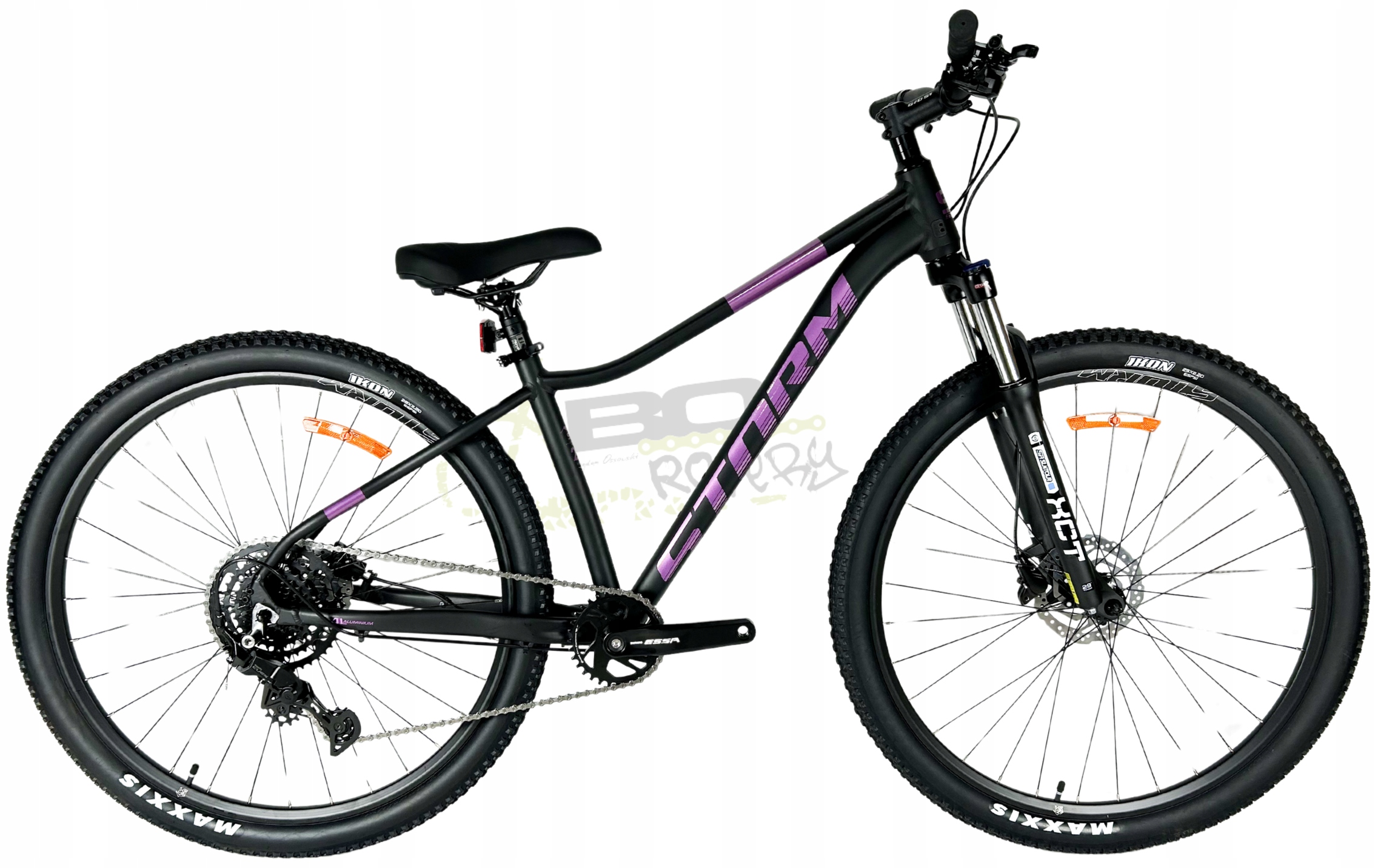 Rower Górski Mtb Storm Shark 5.0 Lady rama 16 29 czarny mat fiolet 2026