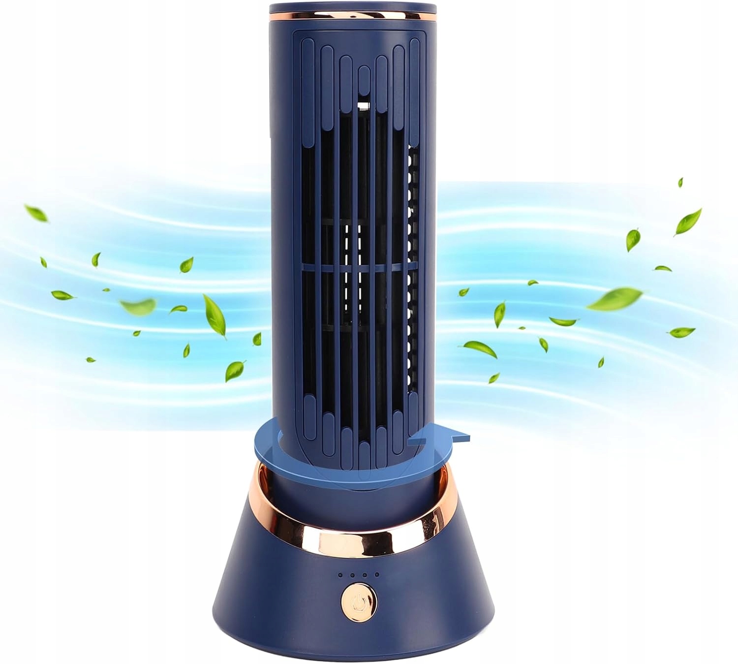 Tichý ventilátor Tower 4000 mAh bezlopatkový, 3 rychlostní stupně, 120° otáčení