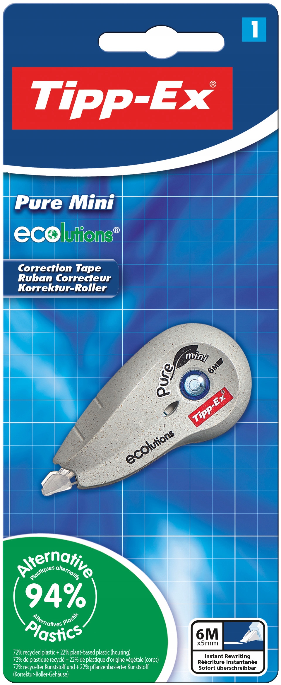Bic Korektor Tipp-ex Pure Mini ECOlutions Tape 1 szt
