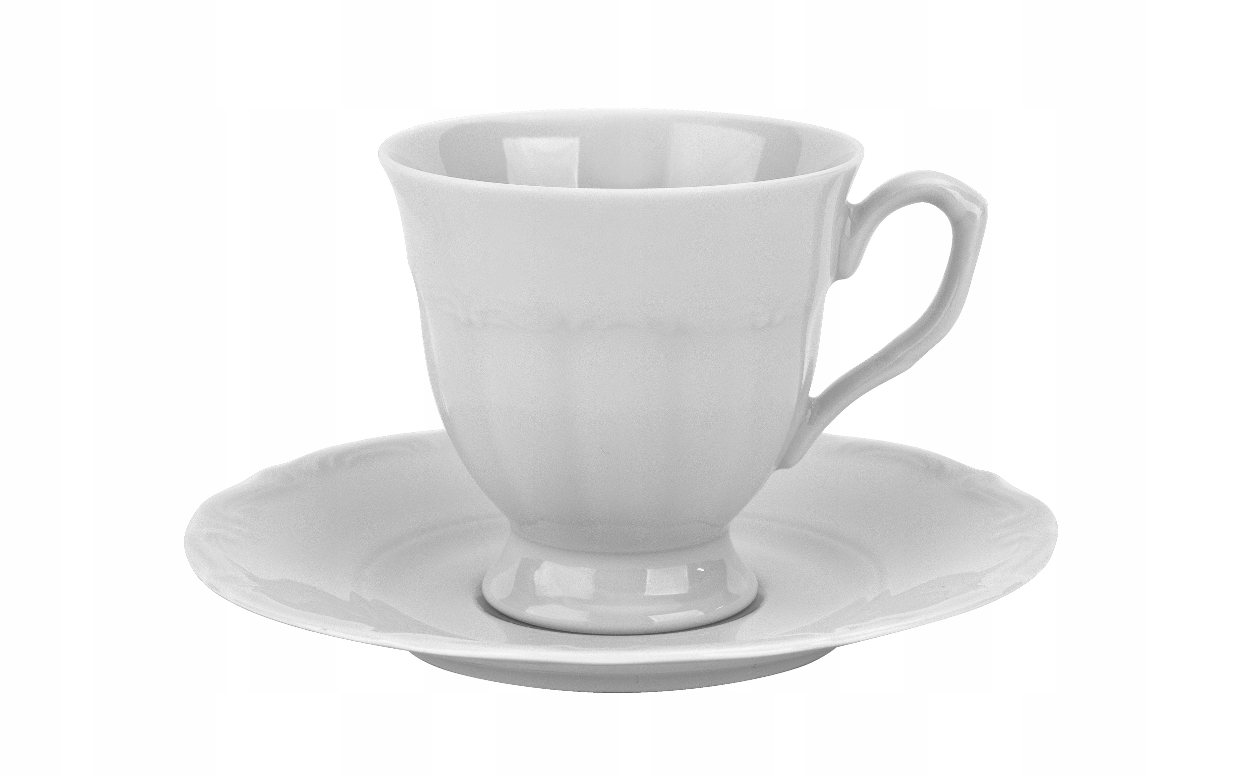 Sada 6 šálok 250 ml tanieriky Maria Teresa Biela