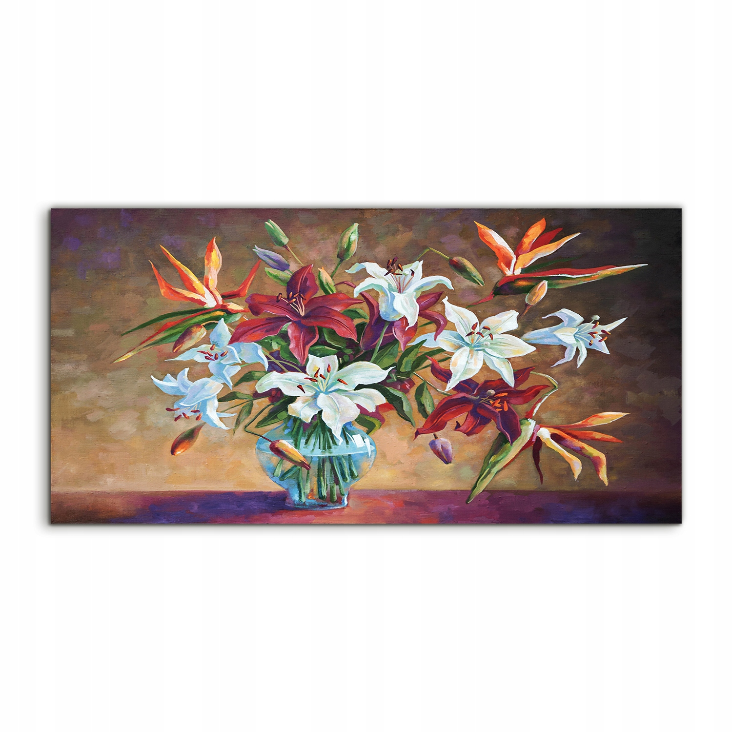 Fotoobraz 100x50 moderný Lilie Kvety Rastliny