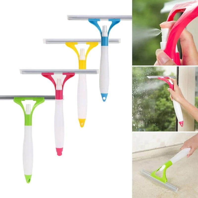 СКРЕБОК ДЛЯ ВОДЫ С РЕЗИНОВЫМ ОКОННЫМ РАСПЫЛИТЕЛЕМ