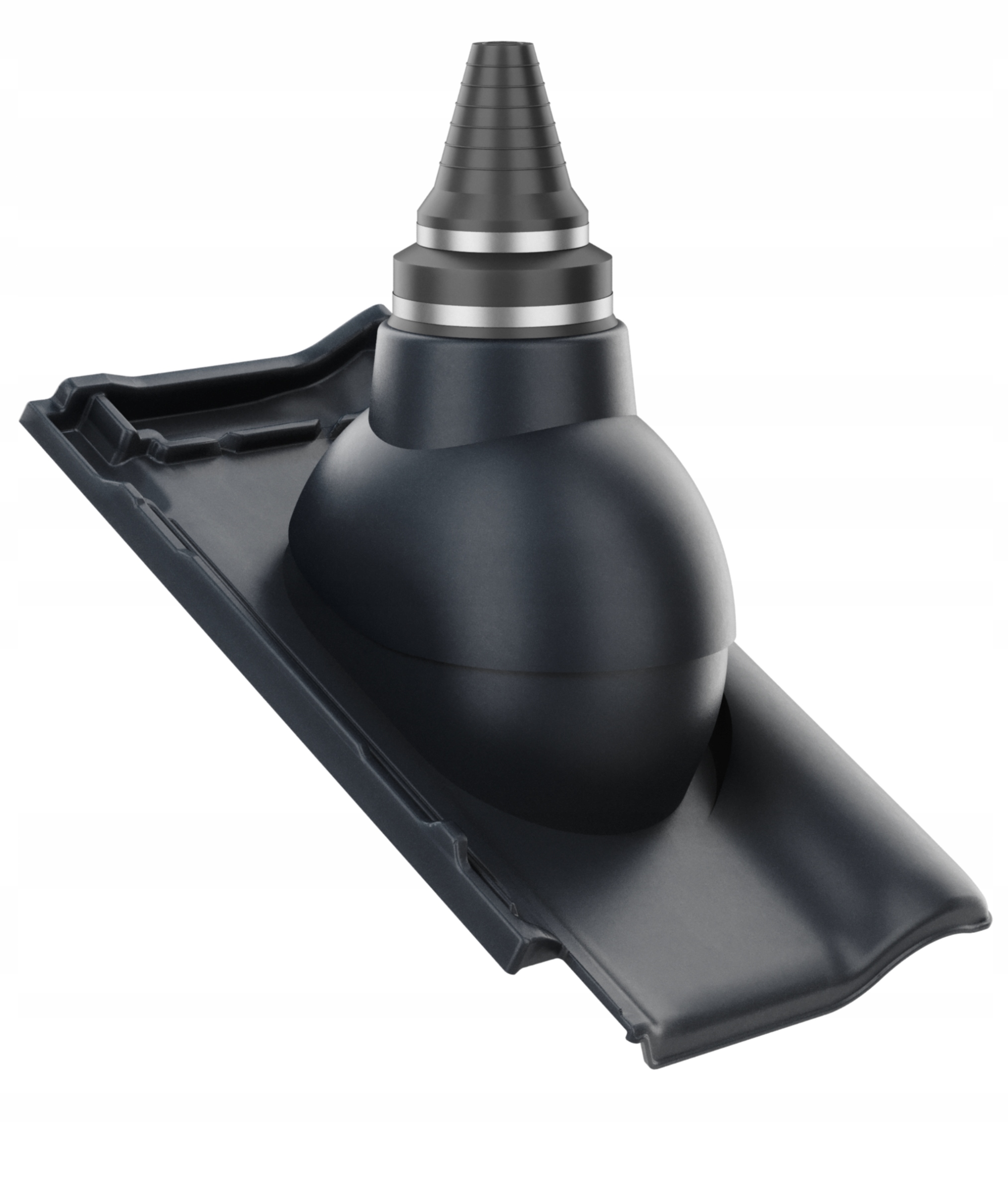 Anténní průchod těsným střešním průchodem Roben Piemont Antracit/grafit