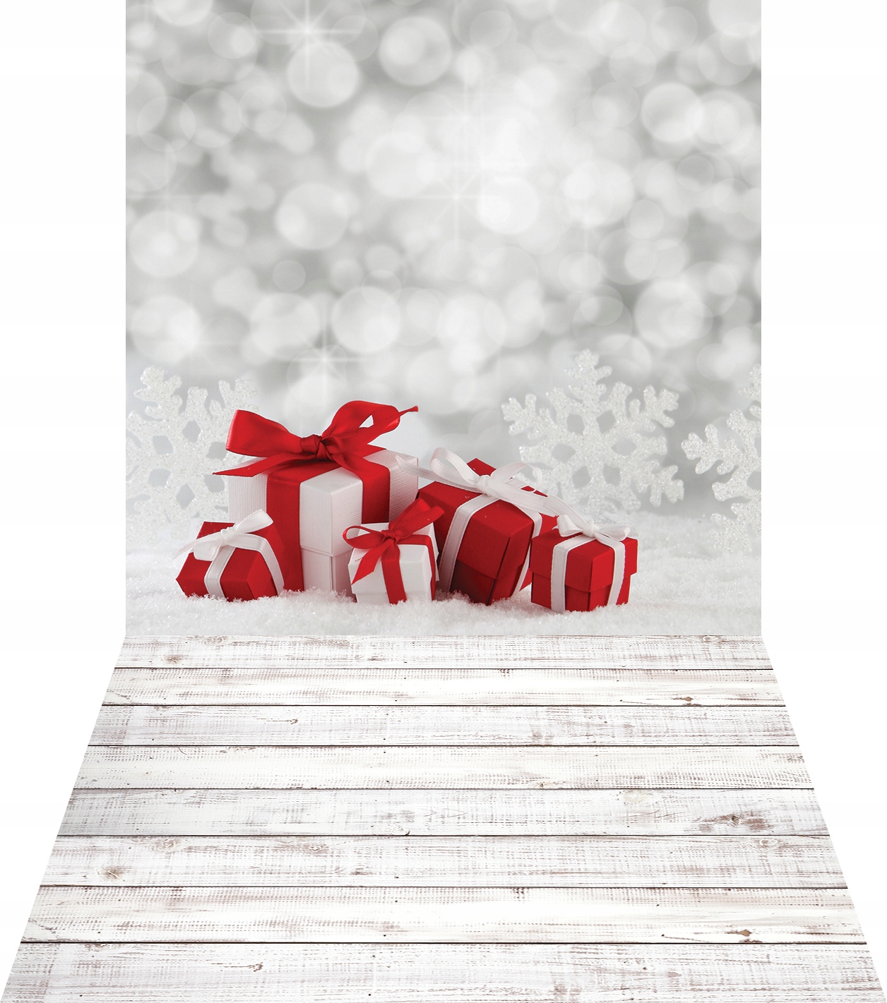 Grube tło ZIMOWE, tło świąteczne 180x400 sw110