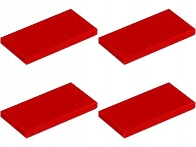 

Lego 87079 Tile Płytka 2x4 czerwo Nowa (4g) 4 szt.
