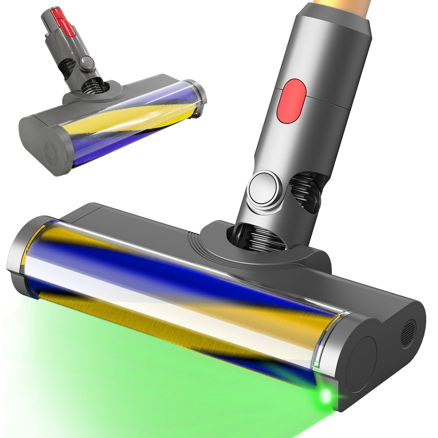 Měkká Turbo Elektro-kartáč Pro Vysavač Dyson V7 V8 V10 V11 V15 Led
