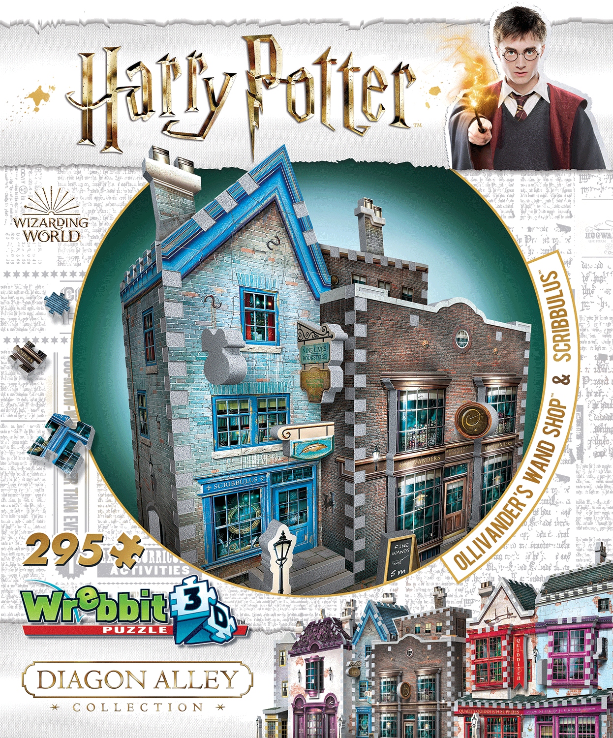 

Wrebbit Harry Potter Sklep Ollivadera Puzzle 3D