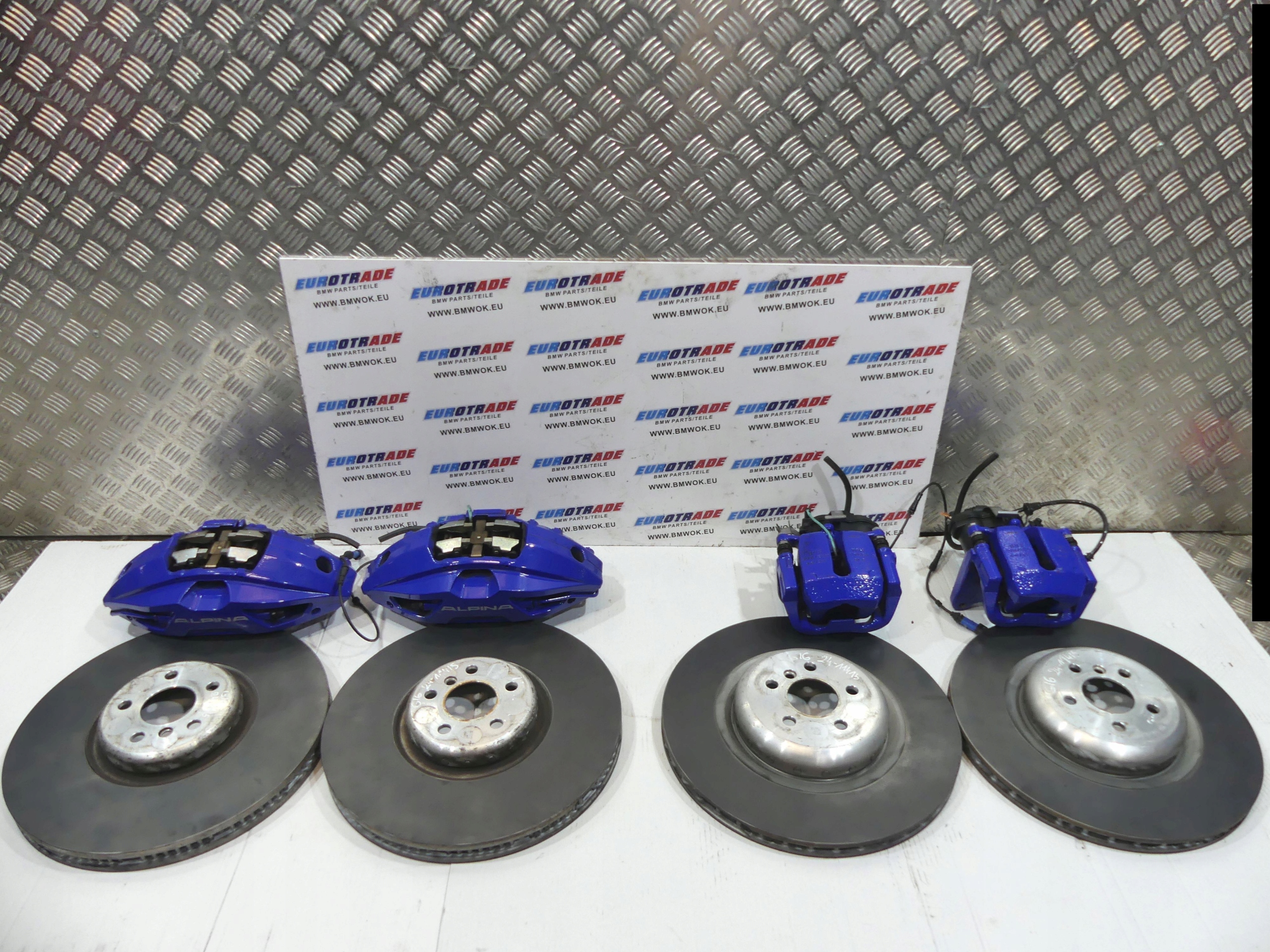 BMW G07 LCI G12 LCI G16 ALPINA ZACISKI TARCZE HAMULCOWE KOMPLET HAMULCE