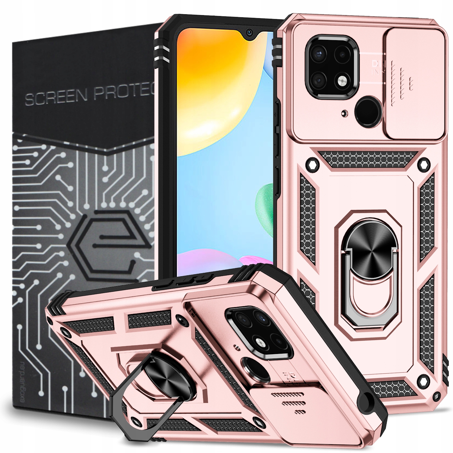 

Etui Pancerne Obudowa Szkło do Xiaomi Redmi 10C