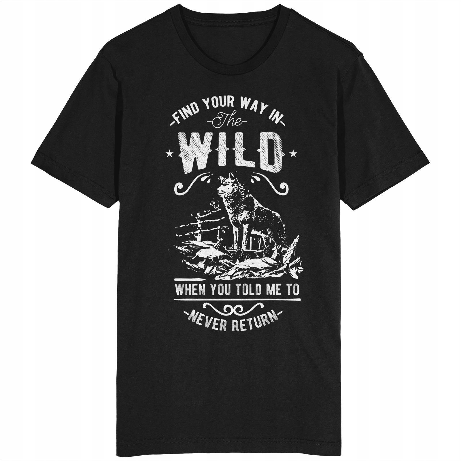 

Way In The Wild Koszulka Wilk Natura Las Zwierzęta