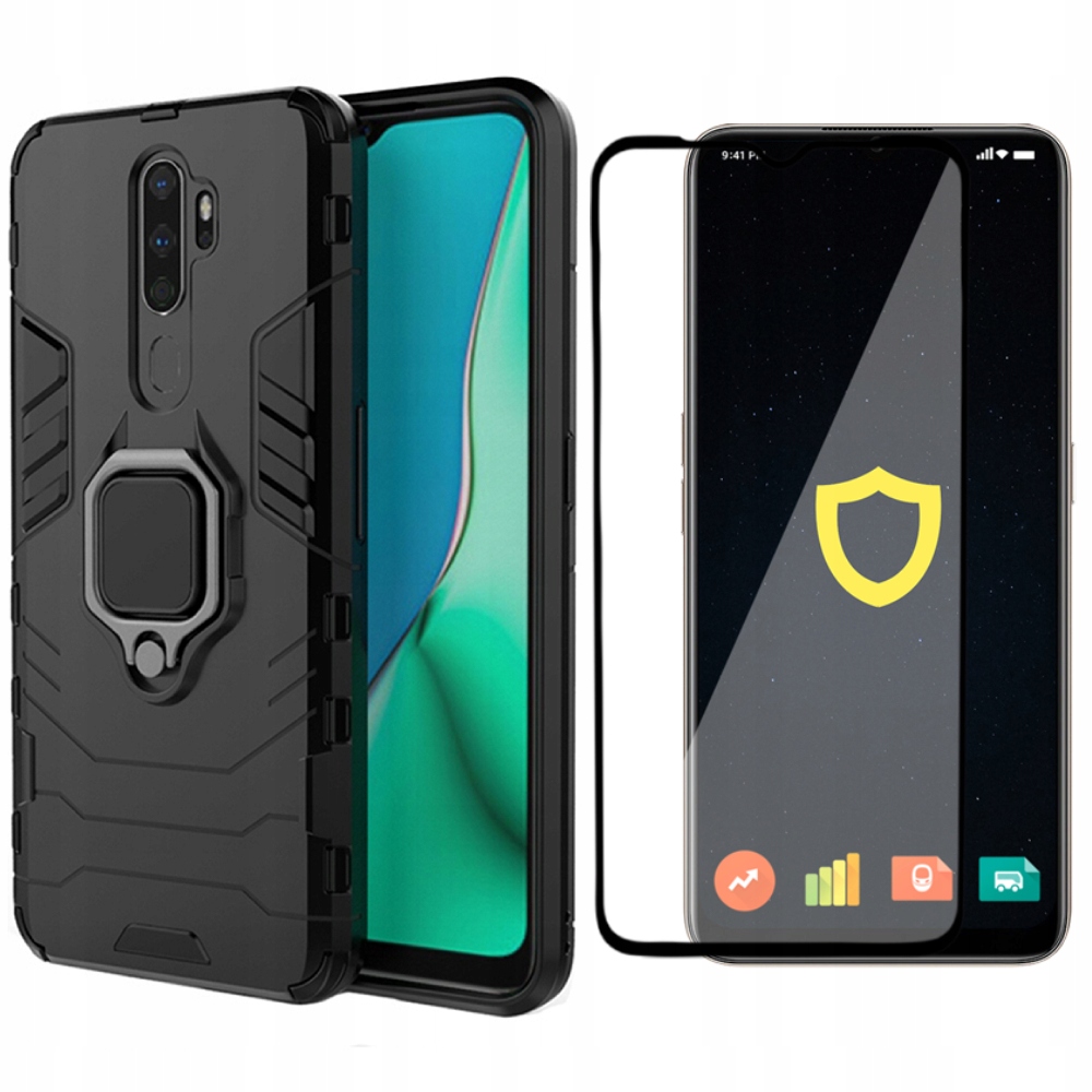 

Etui Szkło pancerne ring do Oppo A5/A9 2020