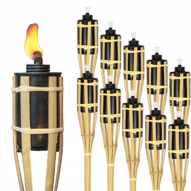 Bambusové Pochodně Na Komáry Kulig Pochodeň 120cm XL 10 ks