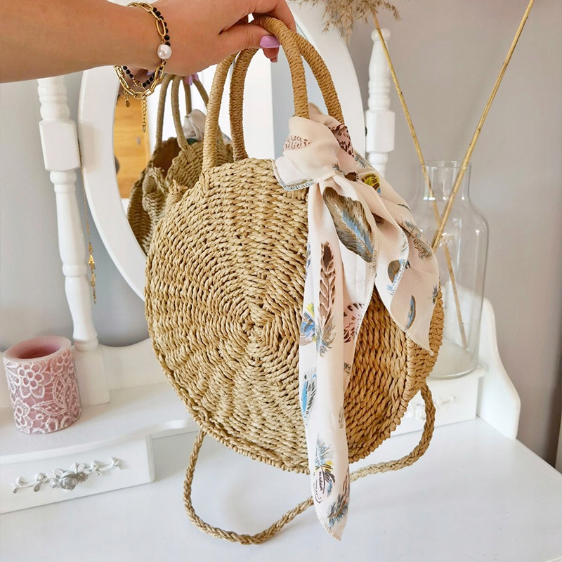 TOREBKA KOSZYK NA RAMIĘ SŁOMIANA BOHO T165 Płeć kobieta