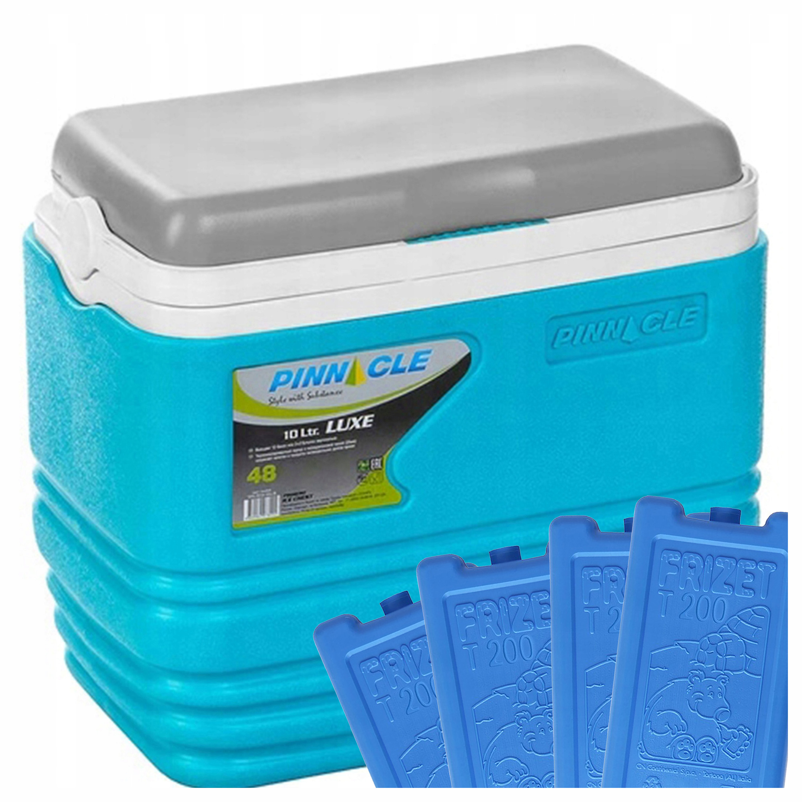 Kempingová lednička Pinnacle Tpx 7013 10L tyrkysová 4 chladicí vložky Set