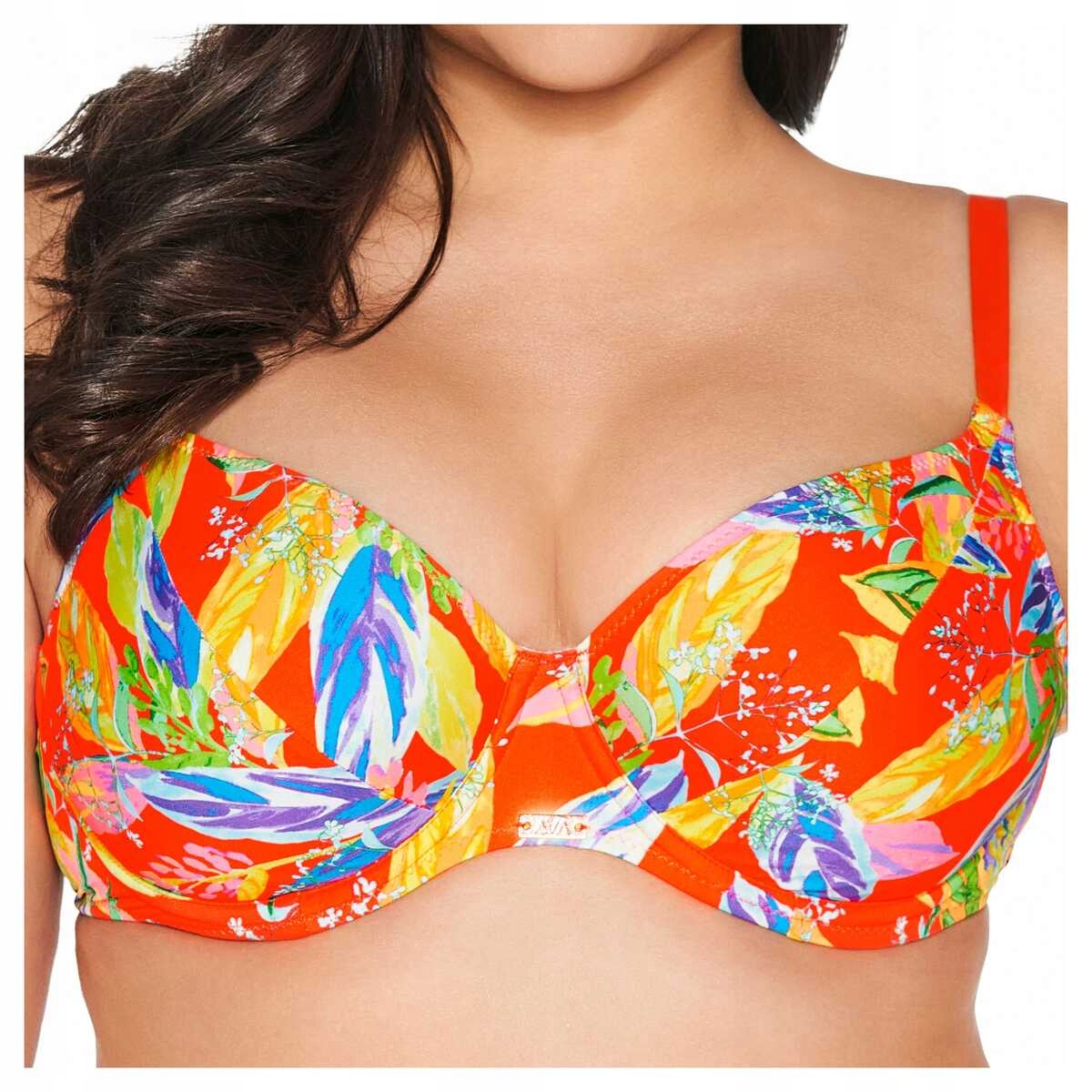 Ava Plavková podprsenka měkká podprsenka soft Sk 227 vivid oranžová 85E