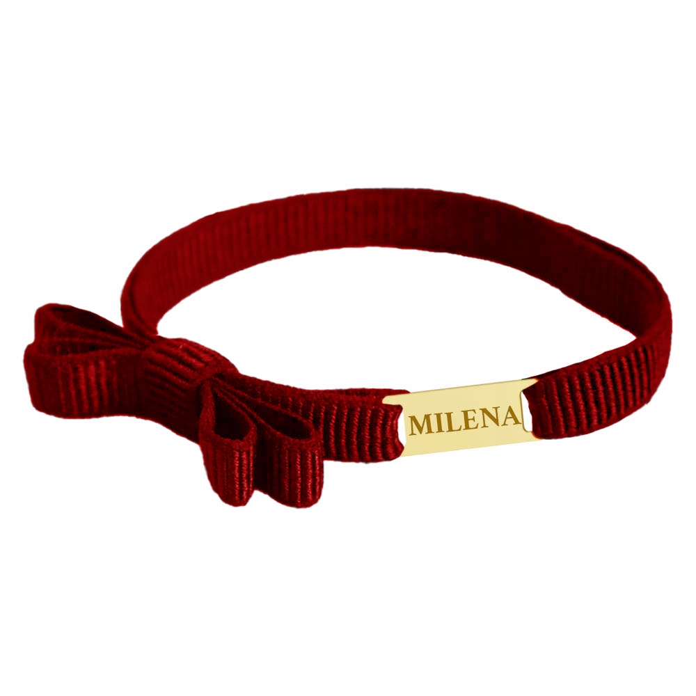 Zlatý Náramek Mašlička Stužka Plech S Gravírováním Den Matek Stříbro