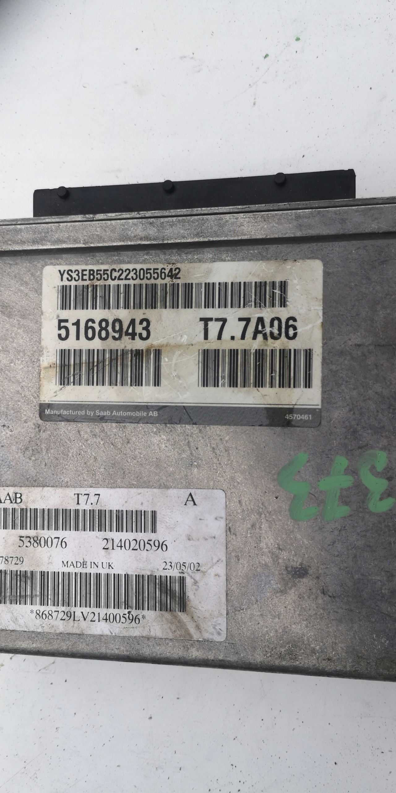 SAAB 95 2.0B 5168943 5380076 computer ECU original