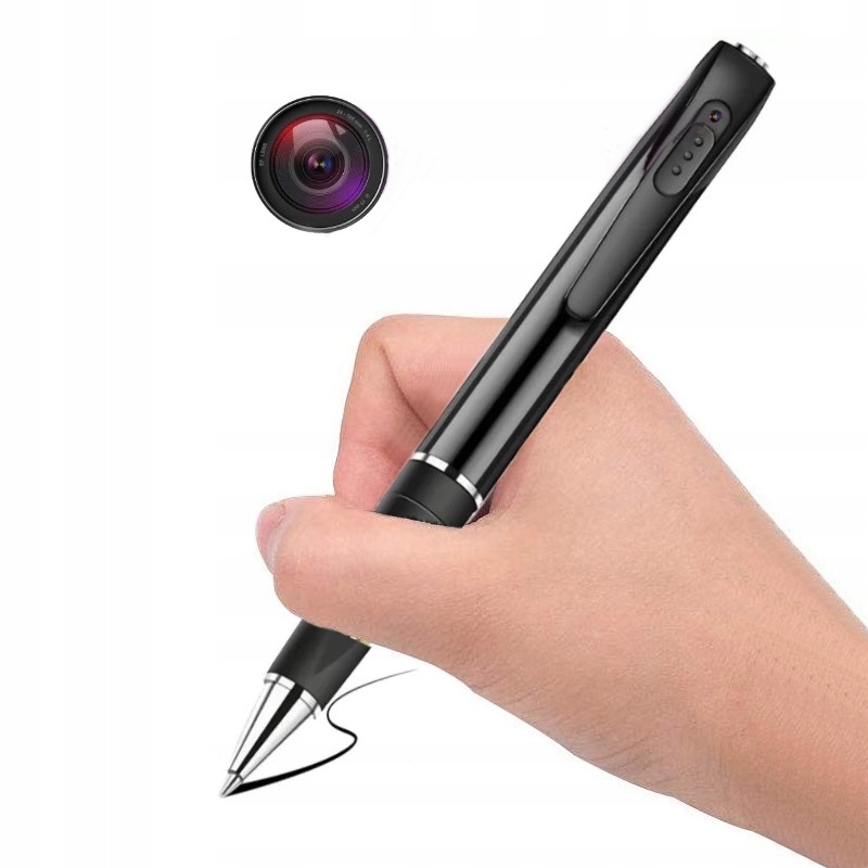 Mini Skrytá Špionážní Kamera Propiska Diktafon Full Hd 1080P