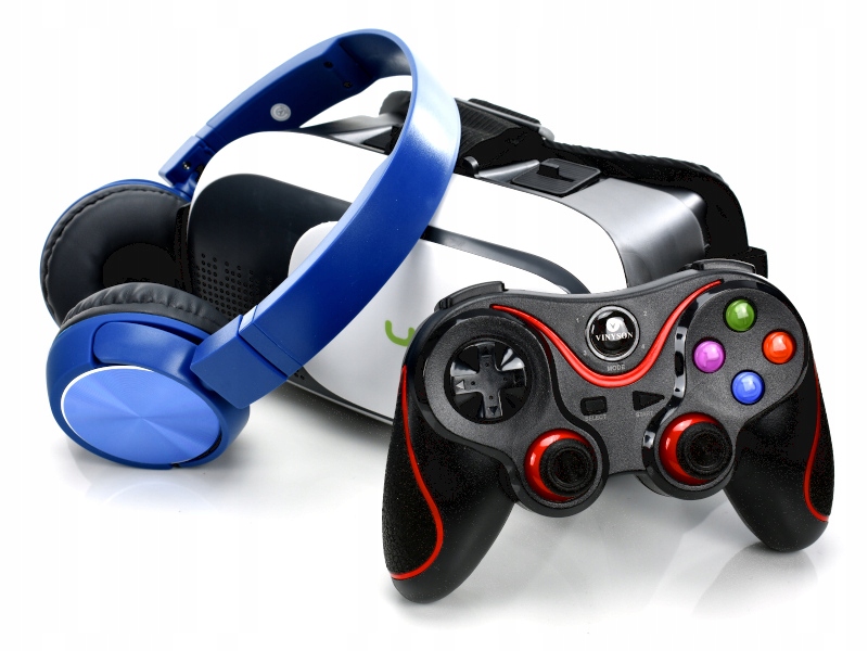 

Bezprzewodowe Gogle Vr +pad do gier mobilnych