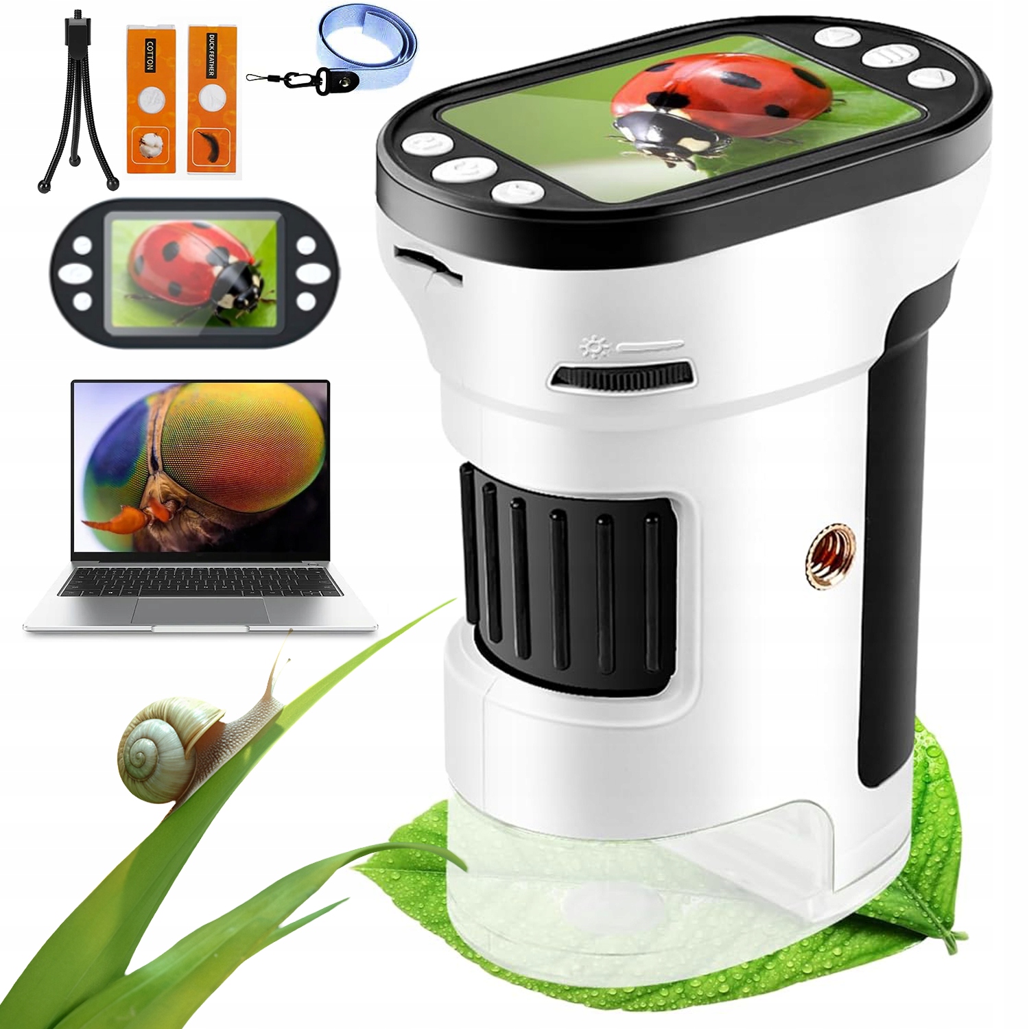 Digitální Mikroskop Pro Děti S 32GB Kartou A Regulací Obrazu