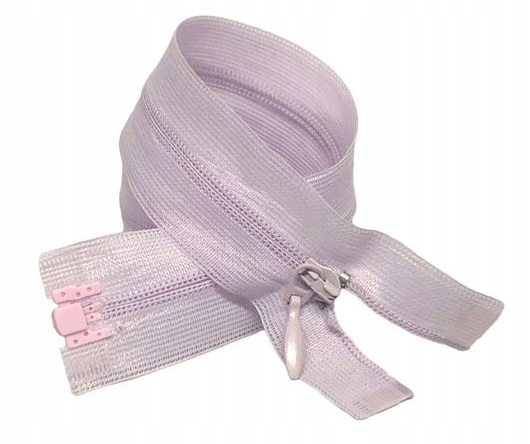 Zamek kryty rozdzielczy lawendowy 40cm