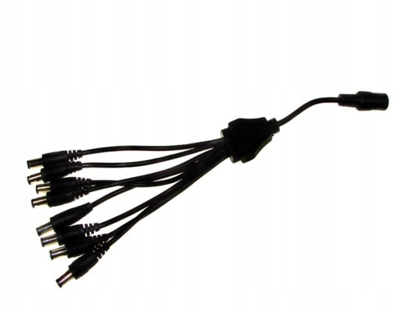 Rozbočovač napájení DC 1 gn./8wt. 2,5/5,5 25 cm