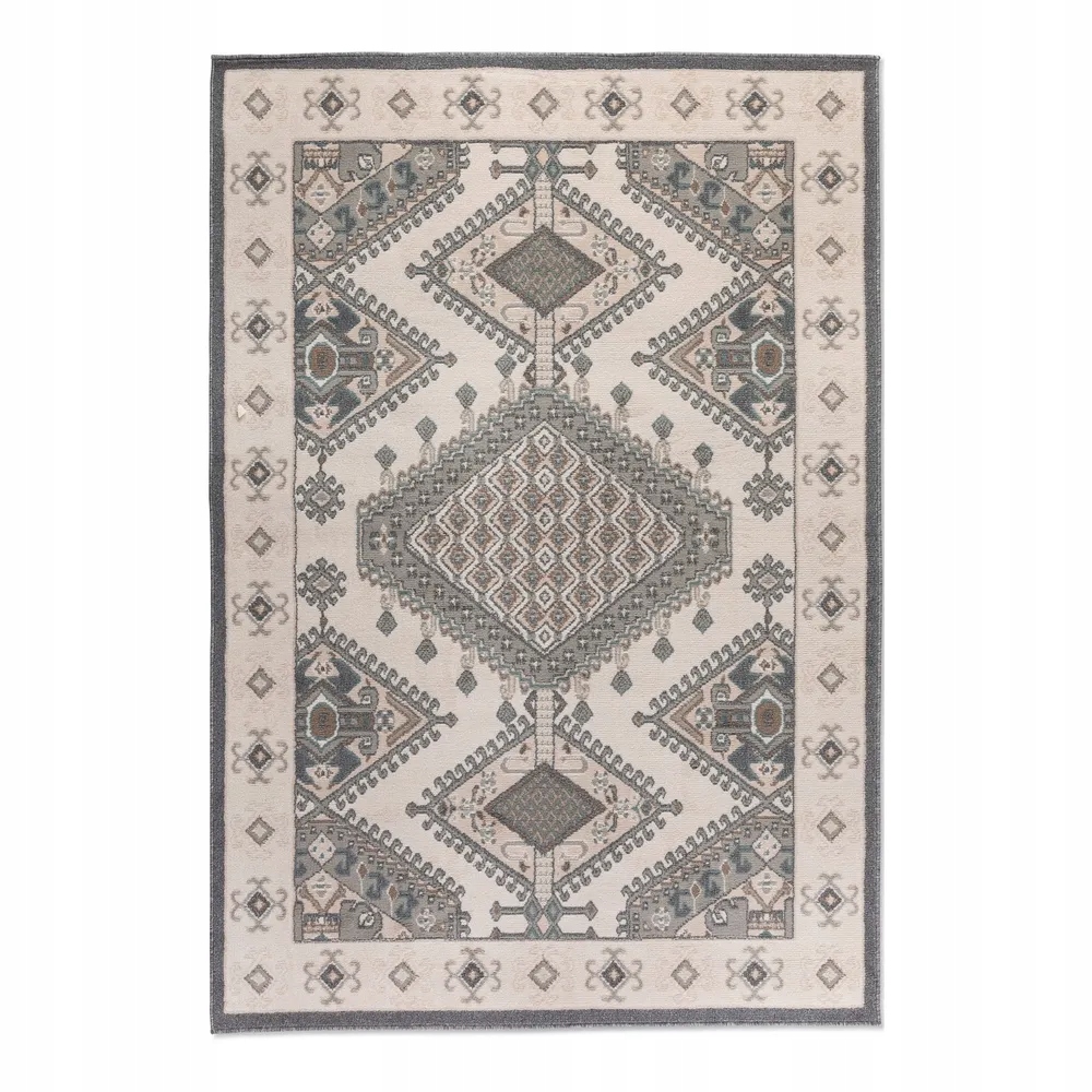 Koberec do obývacího pokoje 200 x 290 cm, klasický béžovo krémový vzor