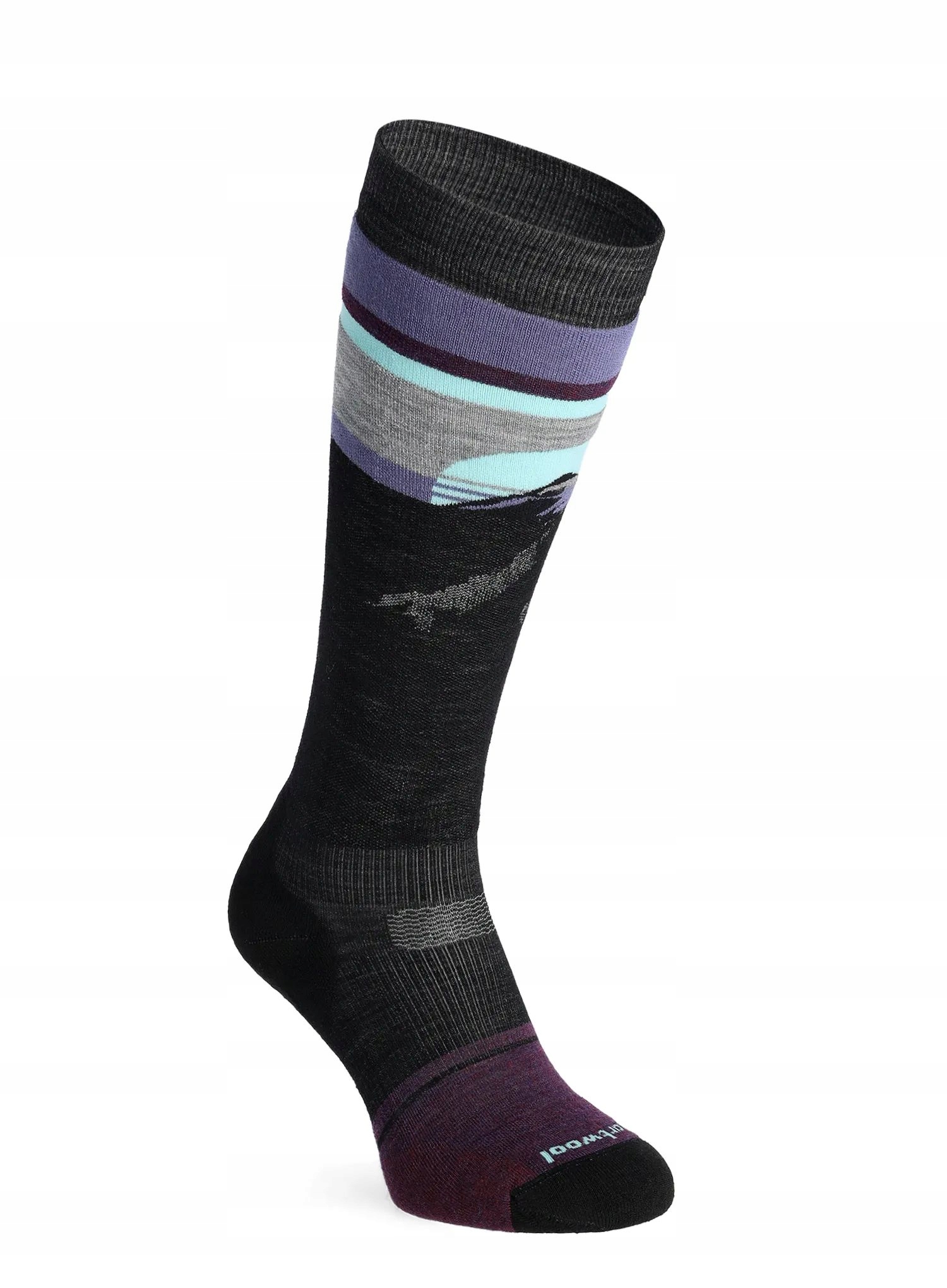 Ponožky merino Smartwool Snowboard Tc Mountain Sunrise Otc black 38-41