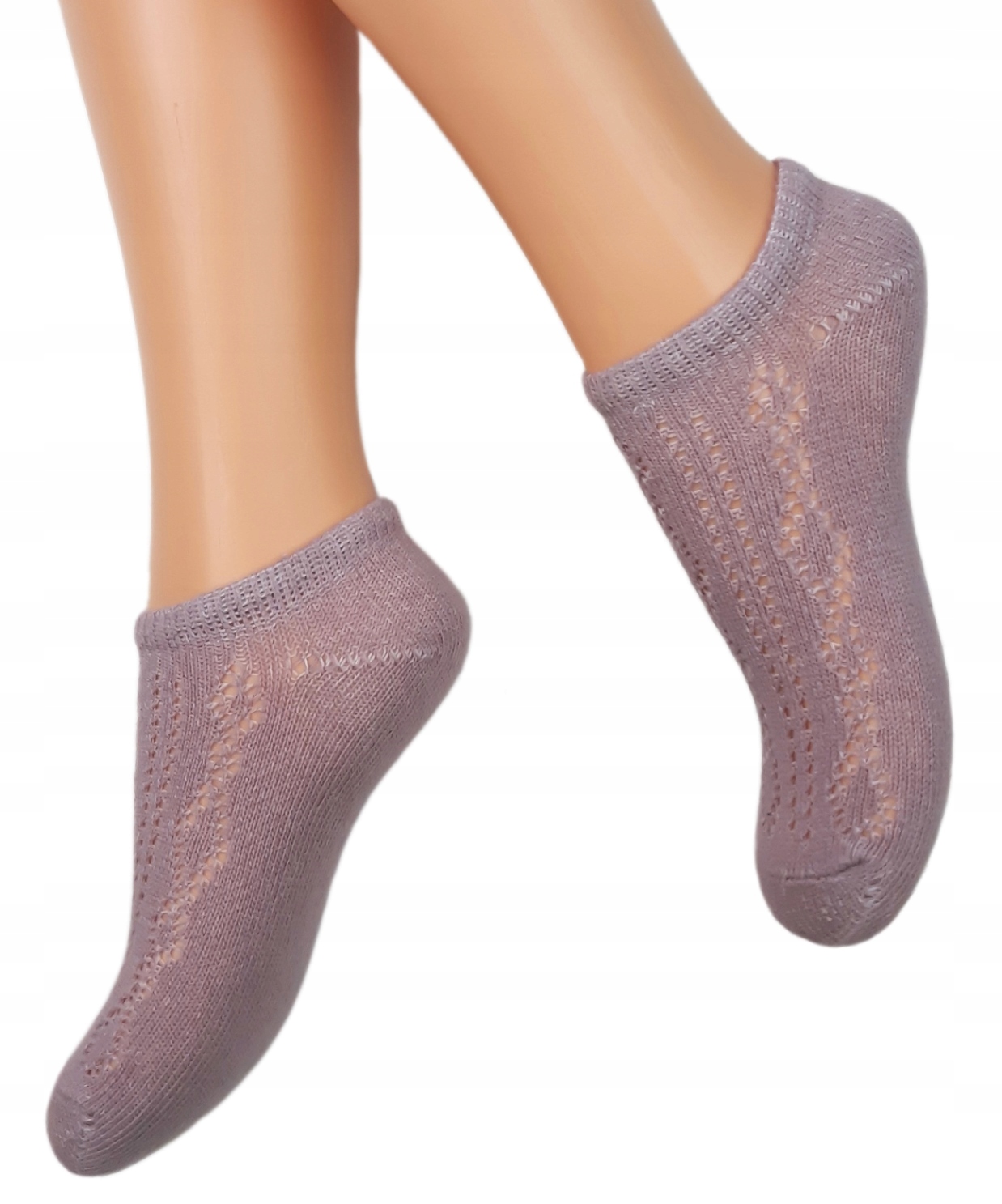 

Katamino Różowe Ażurowe Skarpetki Stopki 28-30