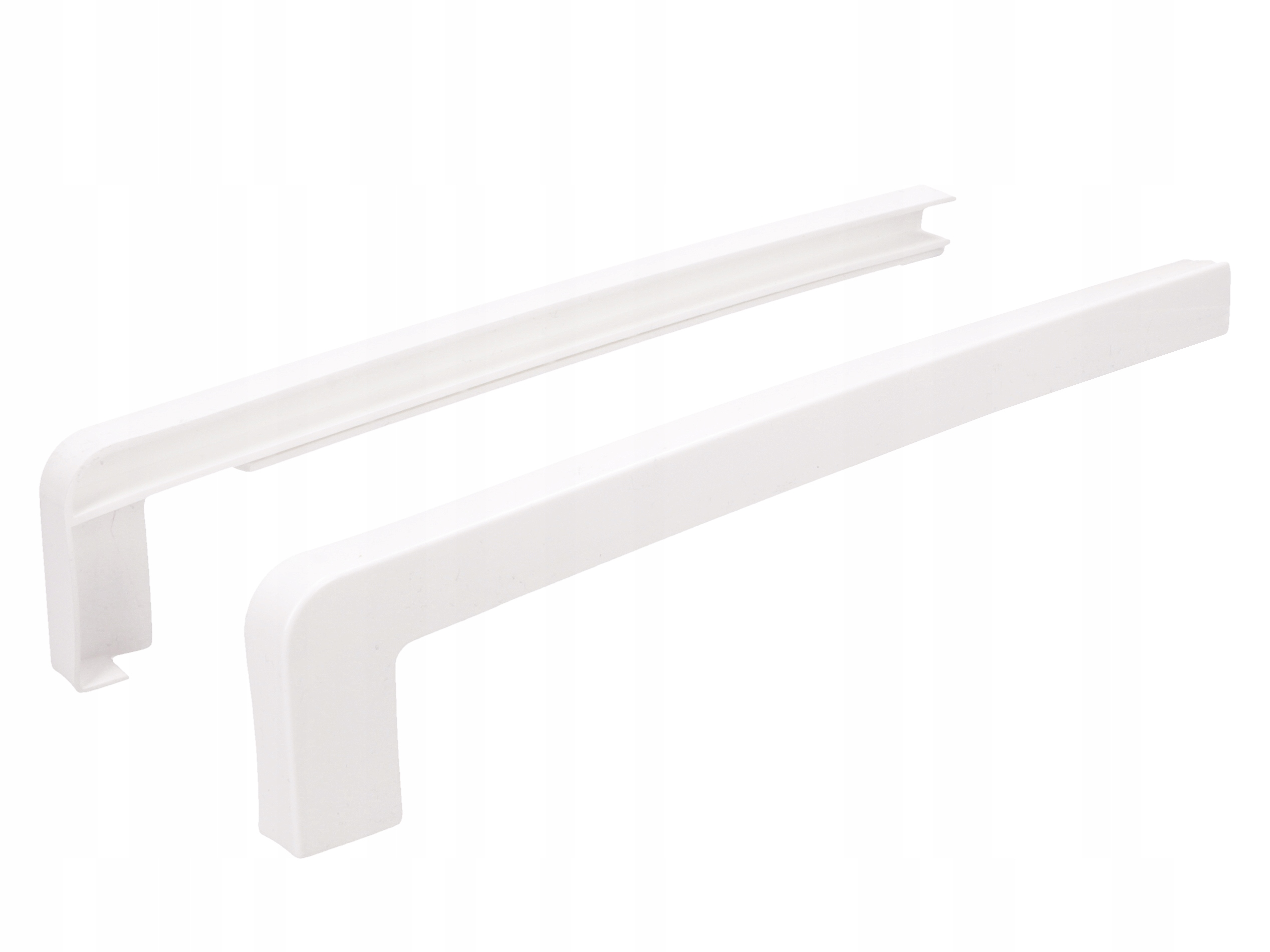 BOCZKI PCV DO PARAPETÓW ZEWNĘTRZNYCH PROSTYCH ZAKOŃCZENIA BIAŁE 40cm