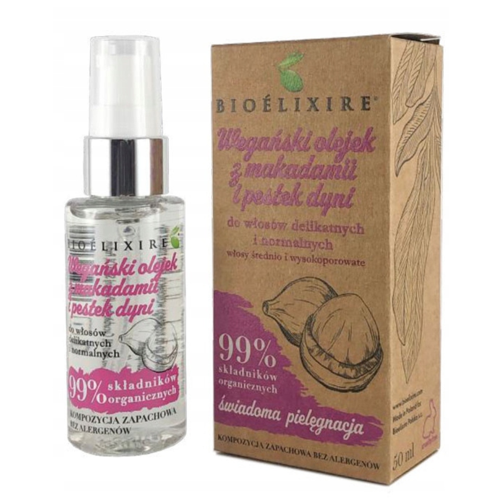 

Bioelixire Olejek Serum Makadamia Pestki Dyni 50ML