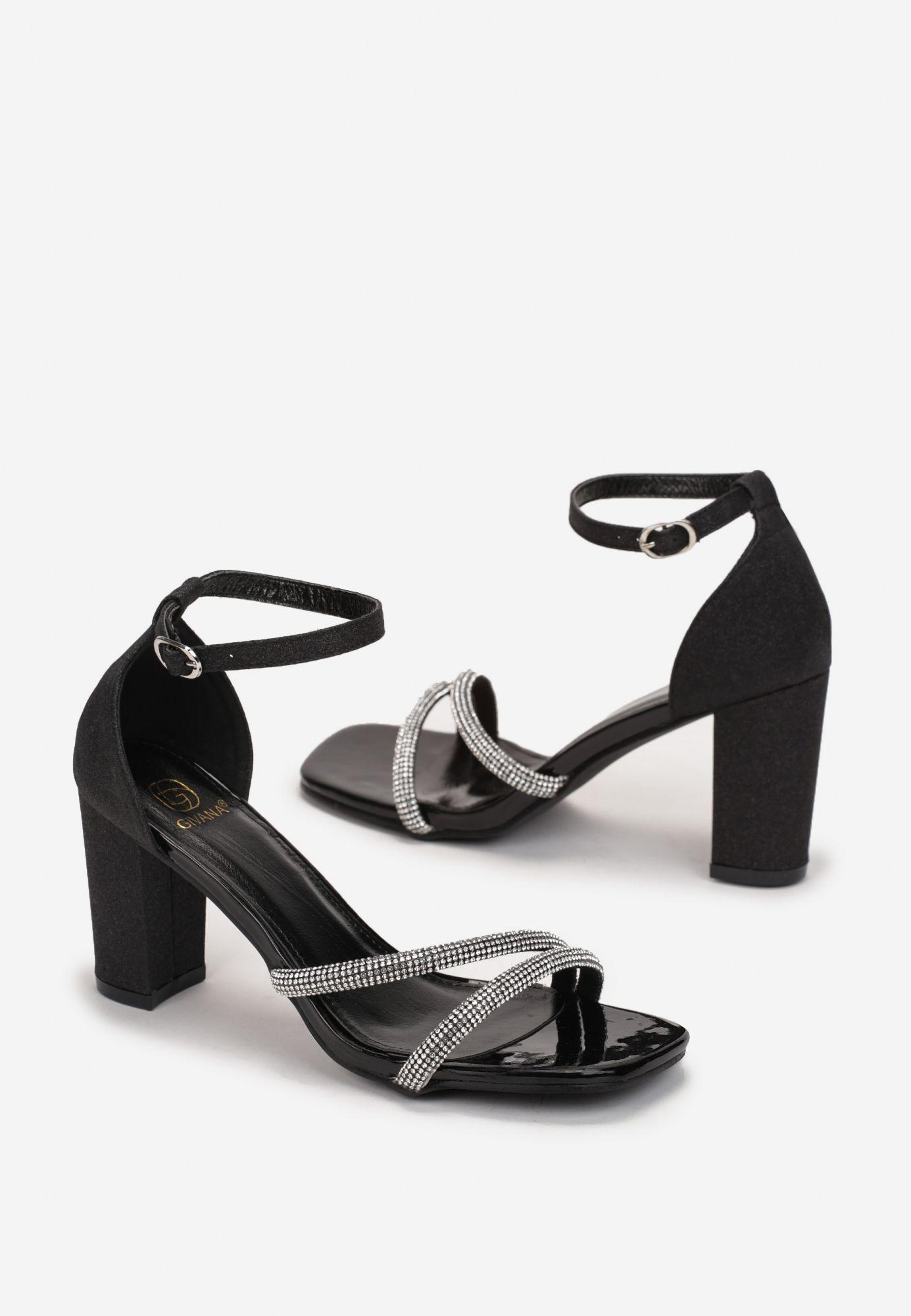 

Born2Be Czarne Sandały damskie 41 Elegancki