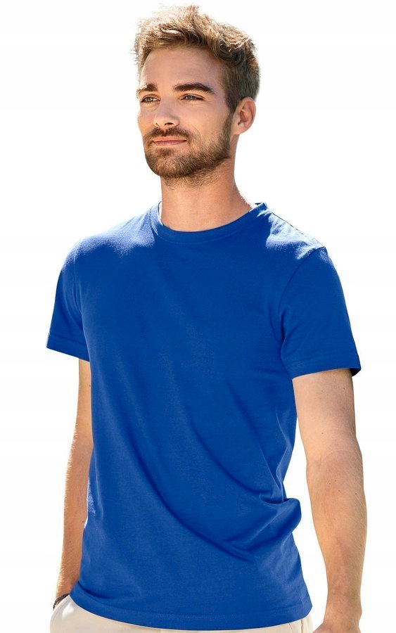 

Komfortowa koszulka męska Basic chabrowy 3XL
