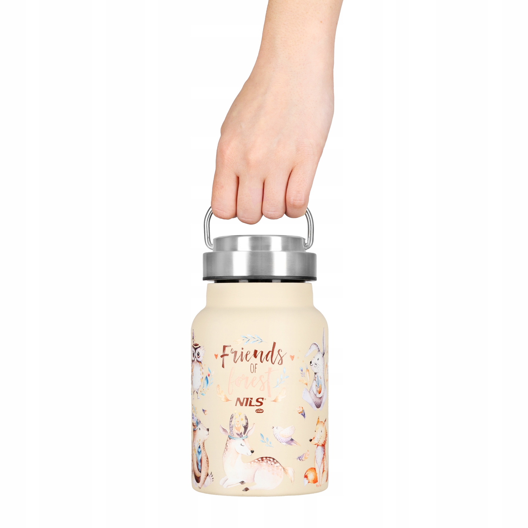 Butelka stalowa 520ml leak proof Bpa free odporna na uszkodzenia Nils Camp