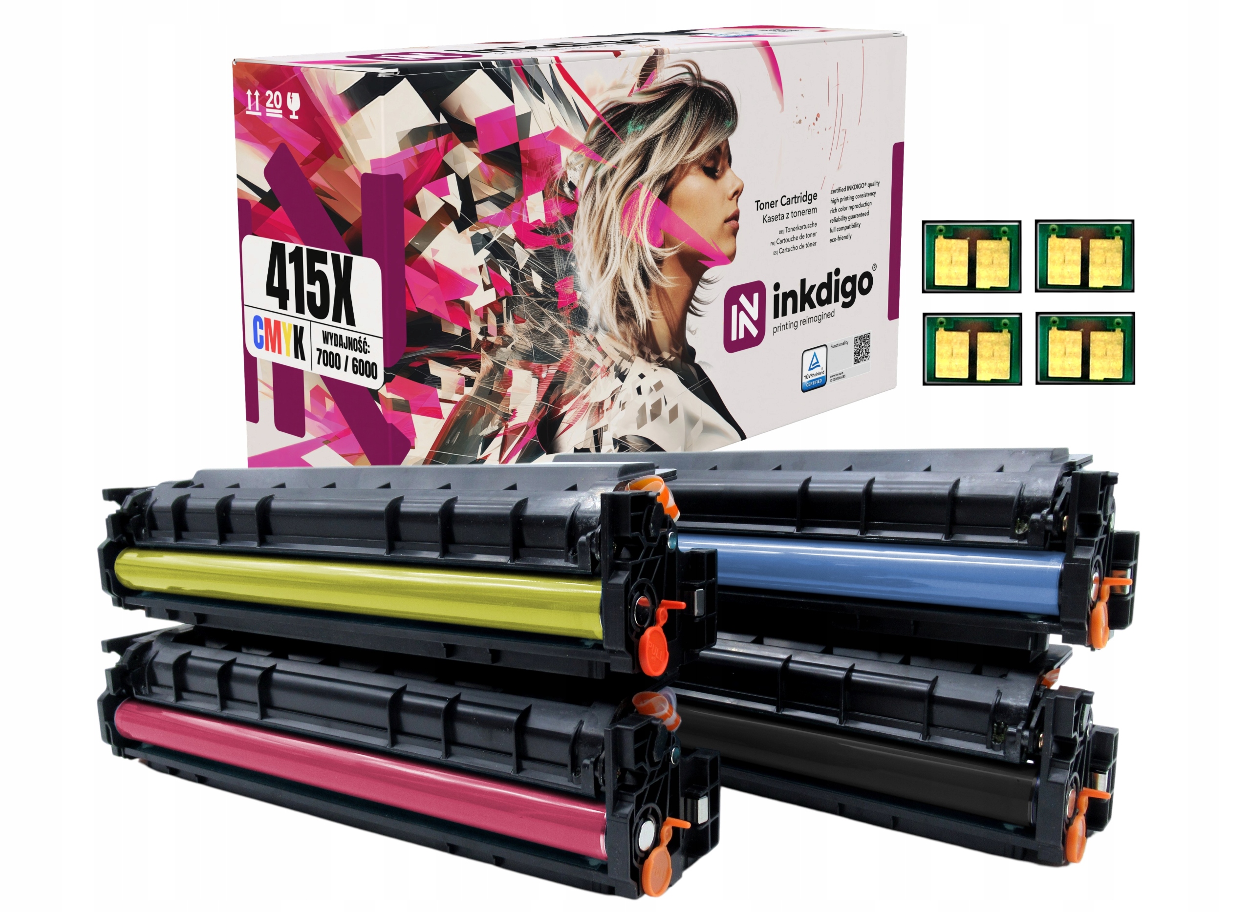 W2030-33X 415X Sada náhradních tonerů S Čipem pro Hp LaserJet M479 M480