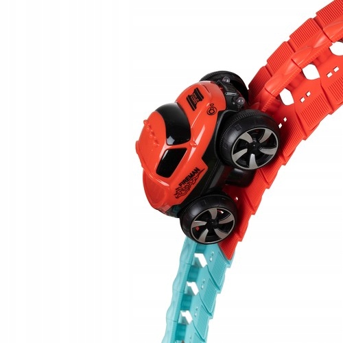 Elastyczny Tor Wyścigowy Samochodowy Dzieci Zestaw Autko Światła LED 4,8m Wiek dziecka 3 lata +