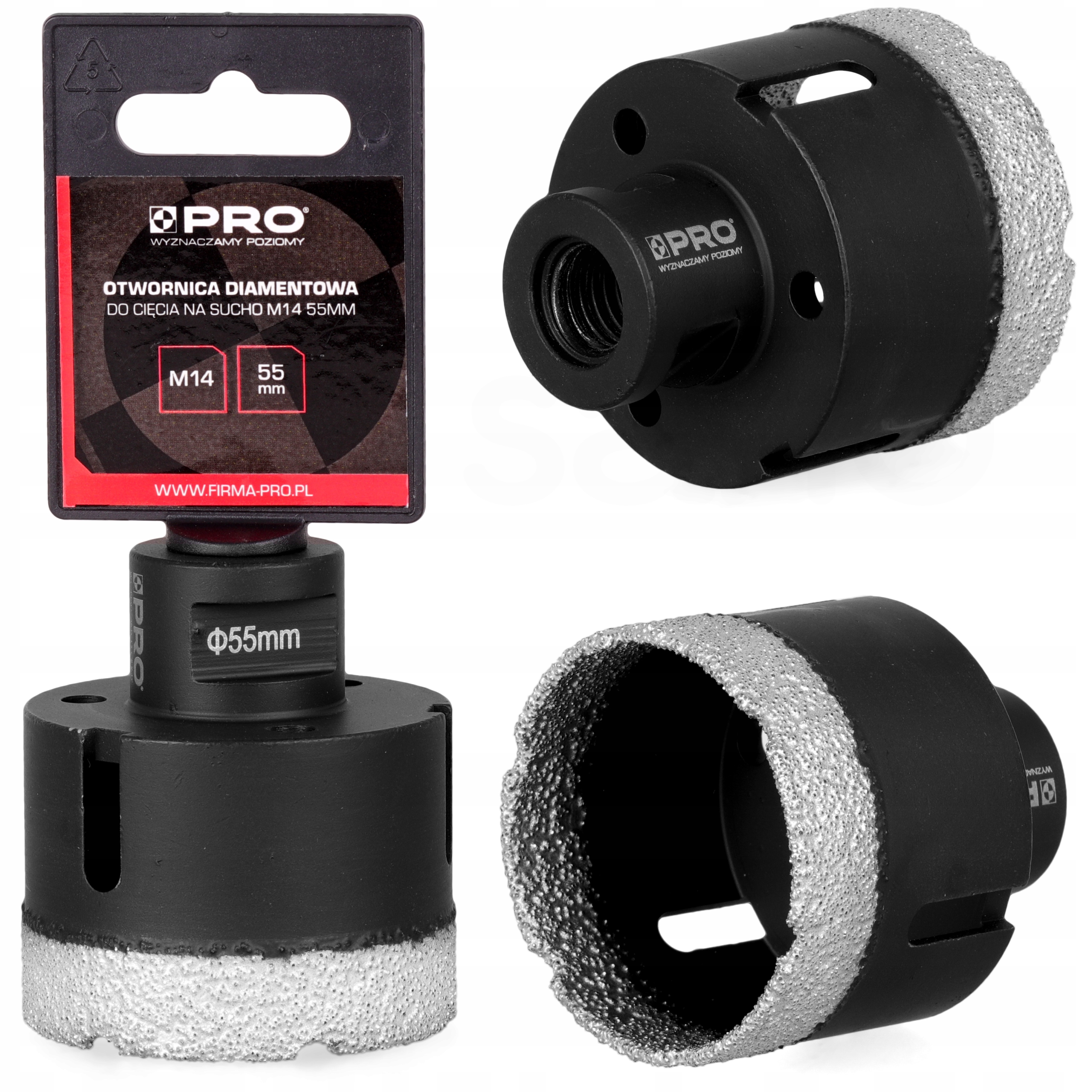 

Otwornica Diamentowa 55mm Wiertło Gresu Szlifierkę