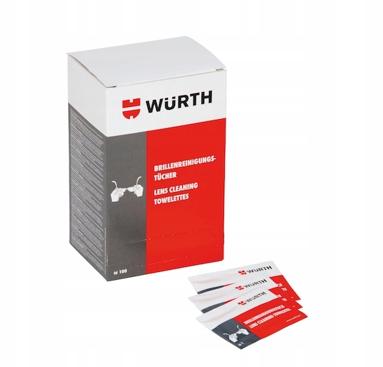 

Wurth Ściereczki czyszczące do okularów 100szt.