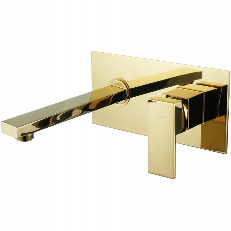 Mexen Cube podomítková umyvadlová baterie, Zlatá