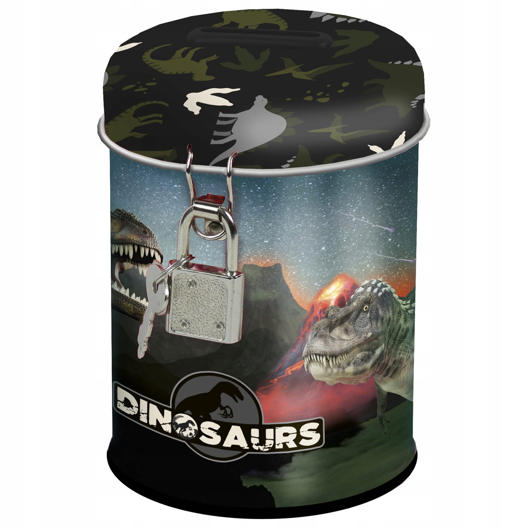 

Skarbonka kłódką dinozaur kieszonkowe oszczędzanie