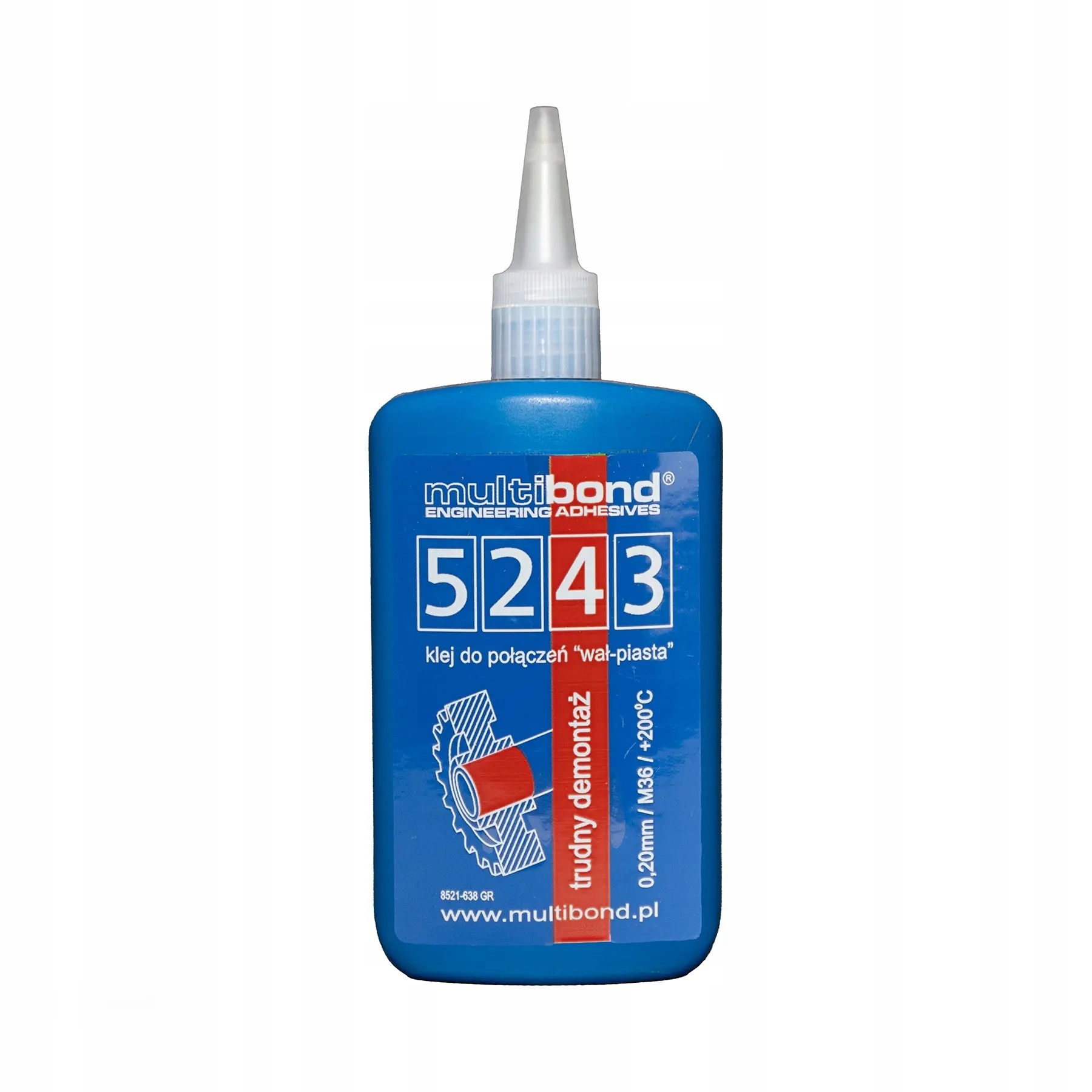 MB5243 Lepidlo na ložiska, vůle do 0,20 mm, silné, 250 g