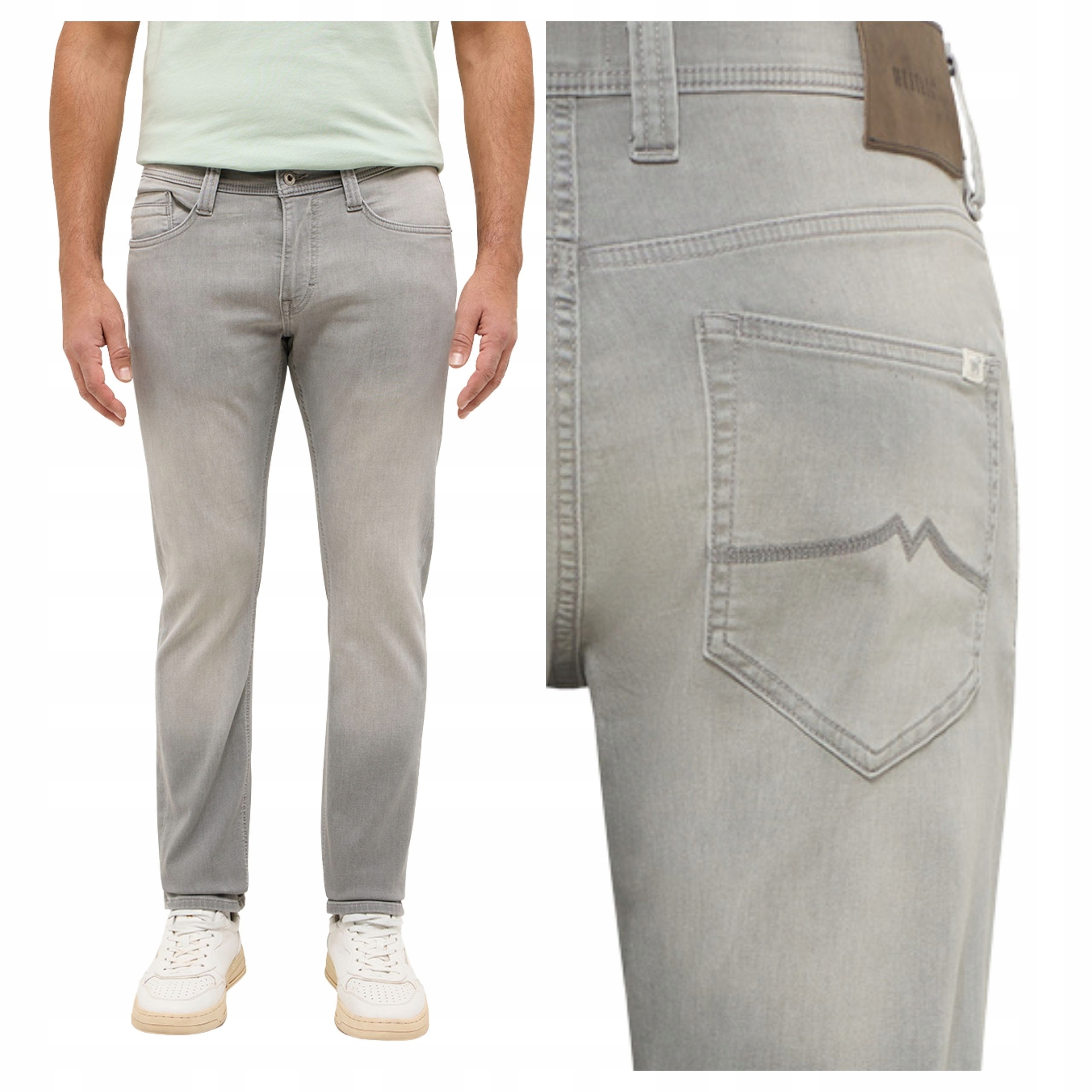 Pánské kalhoty Mustang Oregon Slim K Denim Grey Šedé Džínové W31 L32