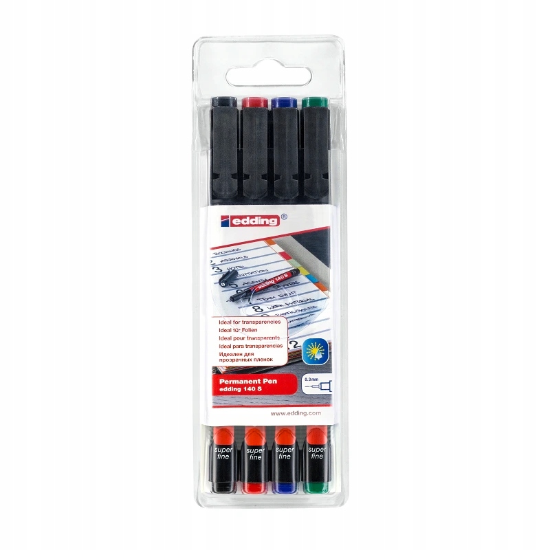 Foliopis e-140/4 S 0,3 mm 4szt zawieszka mix