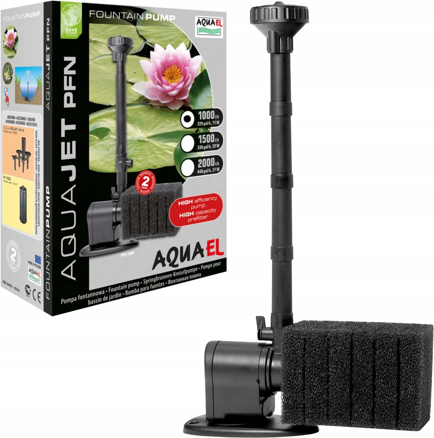 

Aquael Aquajet Pfn 1000 Pompa Fontannowa Oczko