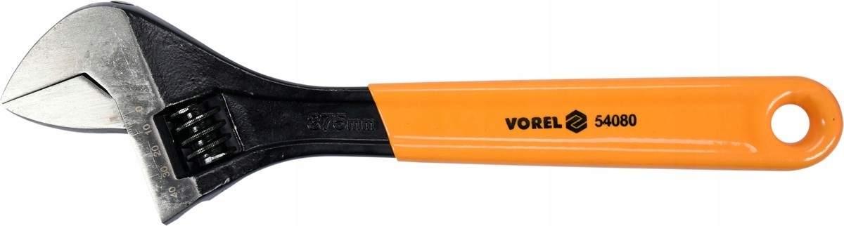 Klucz nastawny typu szwed 375mm gumowa rękojeść Vorel