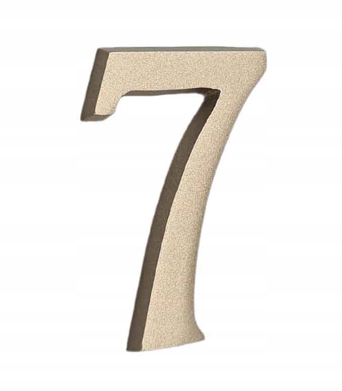 

Cyfra Numer Na Drzwi 45mm Satyna 7 Samoprzylepna