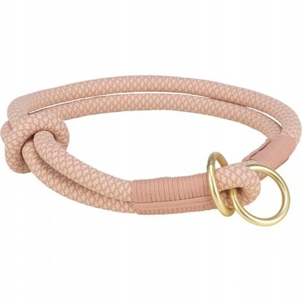 Levně Trixie Soft Rope kulatý polostahovací obojek, růžová/světlerůžová