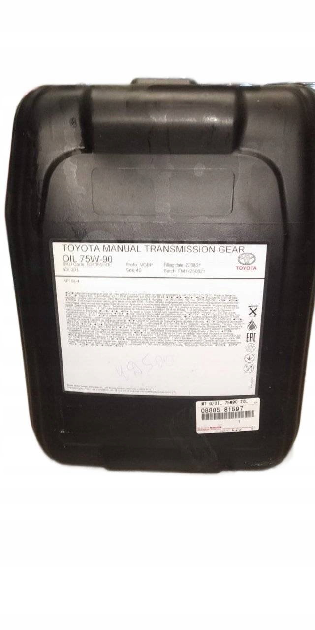 Toyota Prevodový olej 75W90 GL-4 20L 08885-81597 Oe