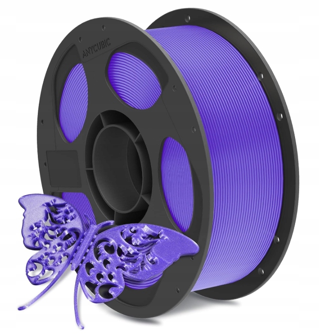 Filament Anycubic Pla Silk Purple Fioletowy 1kg Błyszczący Trwały